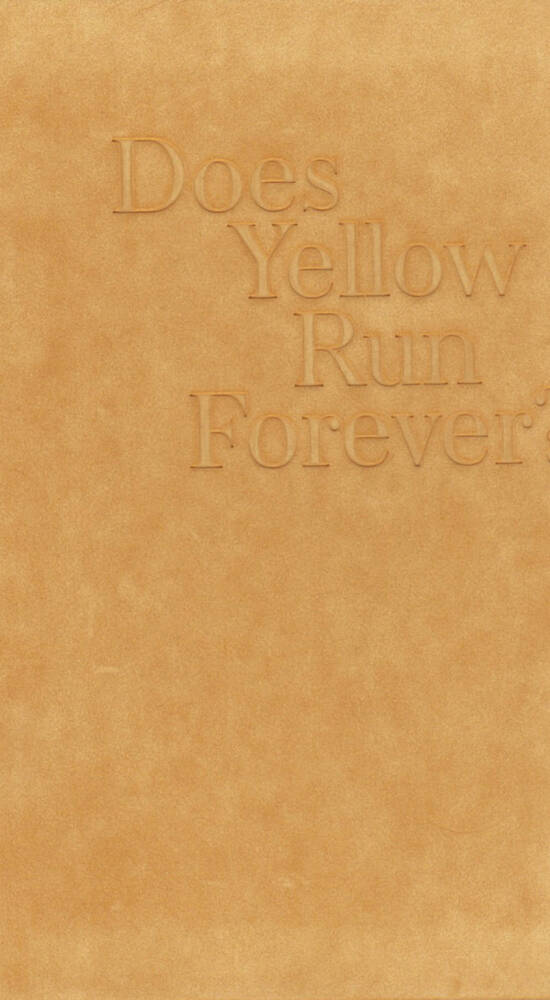 Paul Graham "Does Yellow Run Forever?", MACK, 2014, Cover http