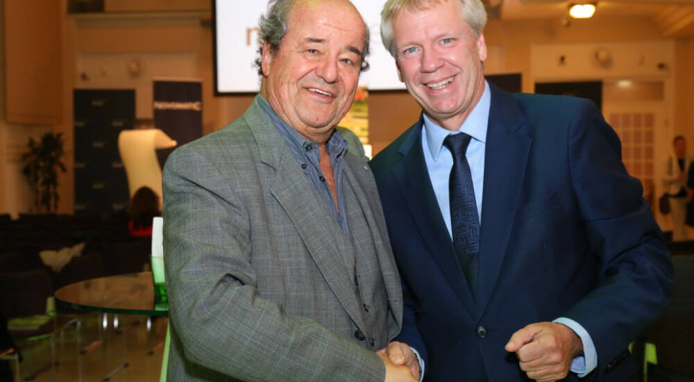 KR Willy Turecek (Obmann Fachruppe Gastronomie Wien) li. und Mag. Willy