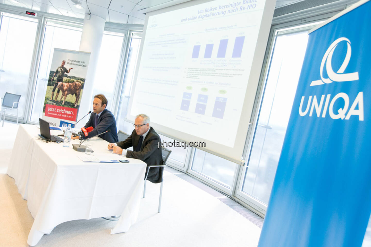 Andreas Brandstetter, CEO UNIQA Insurance Group AG, Hannes Bogner, CFO UNIQA Insurance Group AG 
 