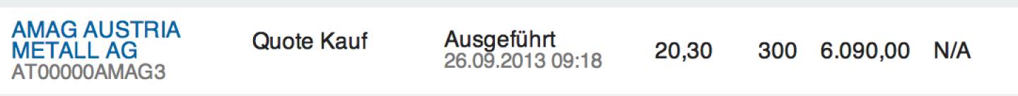 28. Trade für https://www.wikifolio.com/de/DRASTIL1: Aufstockung um 300 Amag bei 20,30 - ich glaube an ein Comeback bei rund 21 Euro