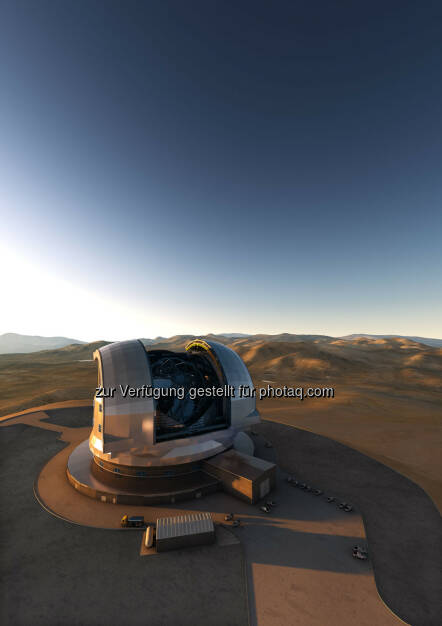 Neues Teleskop: Das „European Extremly Large Telescope (E-ELT)“ soll einen Spiegel mit 39 Metern Durchmesser erhalten. Ein Teil der mathematischen Algorithmen zur Steuerung des damit größten Teleskops der Welt wurden gemeinsam vom Johann Radon Institute for Computational and Applied Mathematics (RICAM), dem Industrial Mathematics Competence Center (IMCC) und dem Institut für Industriemathematik an der Universität (JKU) Linz entwickelt. Die Fortsetzung der Forschungsarbeiten wurde nun für weitere drei Jahre gesichert. Foto: ESO (26.09.2013) 