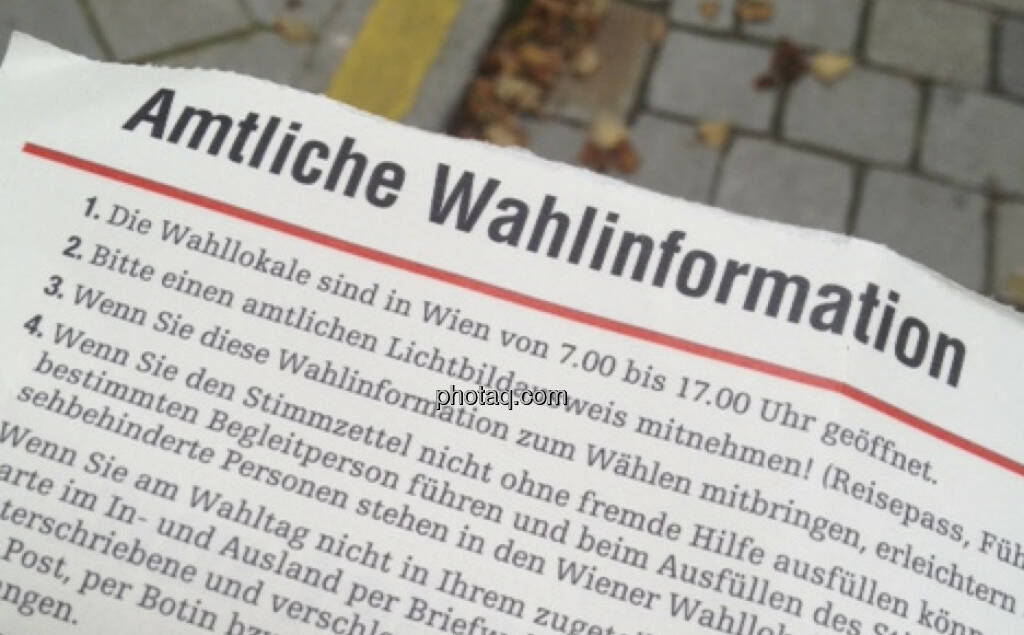 Amtliche Wahlinformation (29.09.2013) 