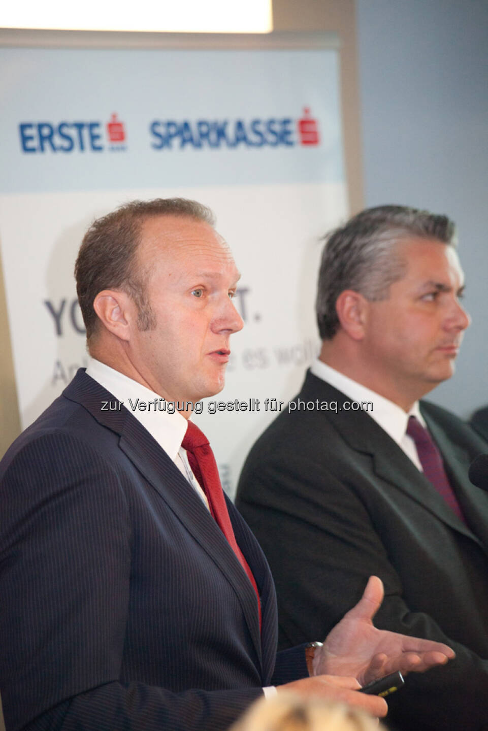 Heinz Bednar (Erste-Sparinvest) Vorstandsvorsitzender, Peter Bosek (Erste Bank Österreich Vorstand)