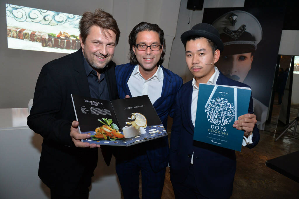 Thomas Schauer (Fotograf), Niki Brandstätter (Verleger), Martin Ho (Gastronom), © leisure.at/Christian Jobst (01.10.2013) 