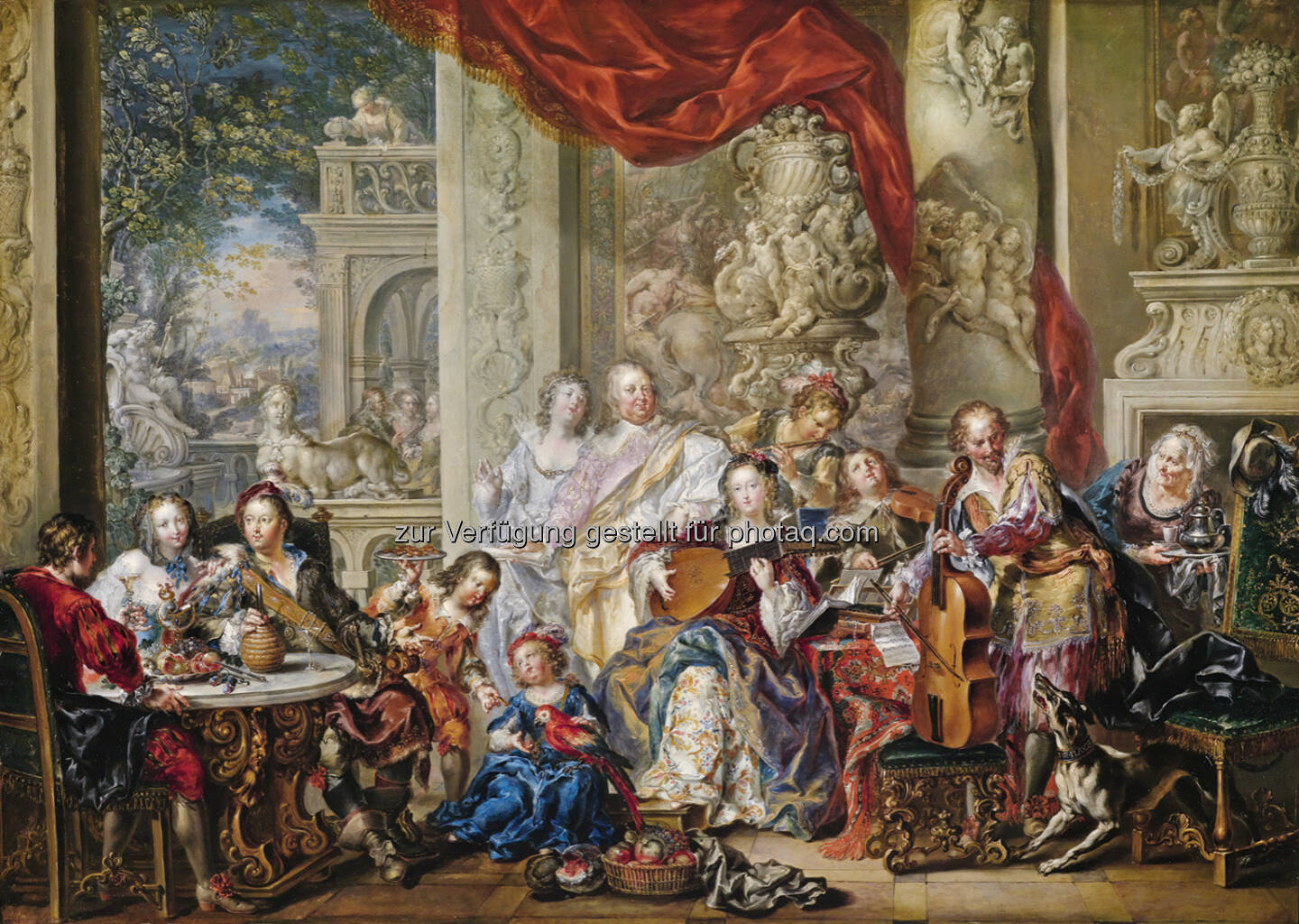 Johann Georg Platzer (1704 - 1761) Konzert im Palast, Öl/Kupfer, 65,3 x 92,4 cm 
Schätzwert € 120.000 - 150.000 
Auktion 15. Oktober 2013 