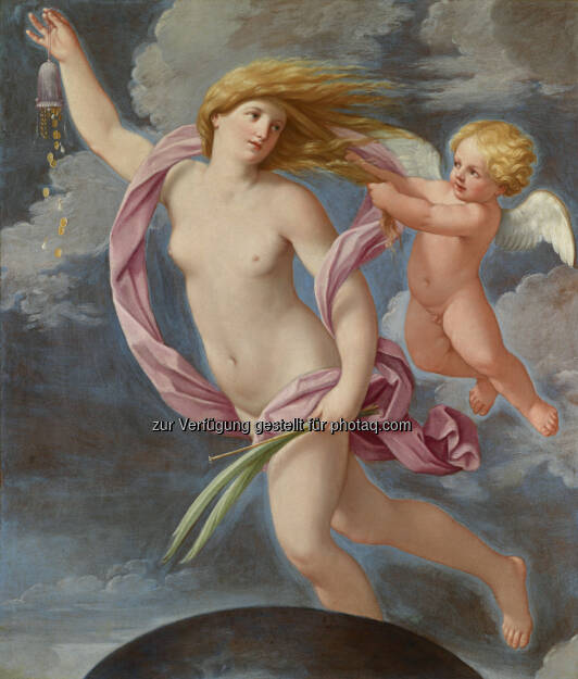 Guido Reni (1575 - 1642) Fortuna mit Geldbeutel, Öl/Leinwand, 130 x 152 cm
Schätzwert € 800.000 - 1,200.000 
Auktion 15. Oktober 2013 , © Dorotheum (10.10.2013) 