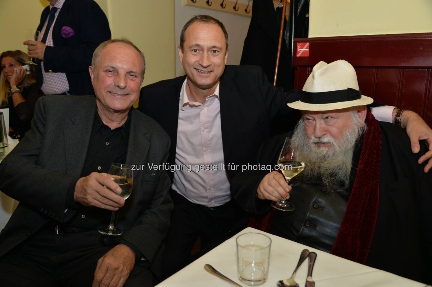 Christian Ludwig Attersee, Kulturstadtrat Andreas Mailath-Pokorny, Hermann Nitsch