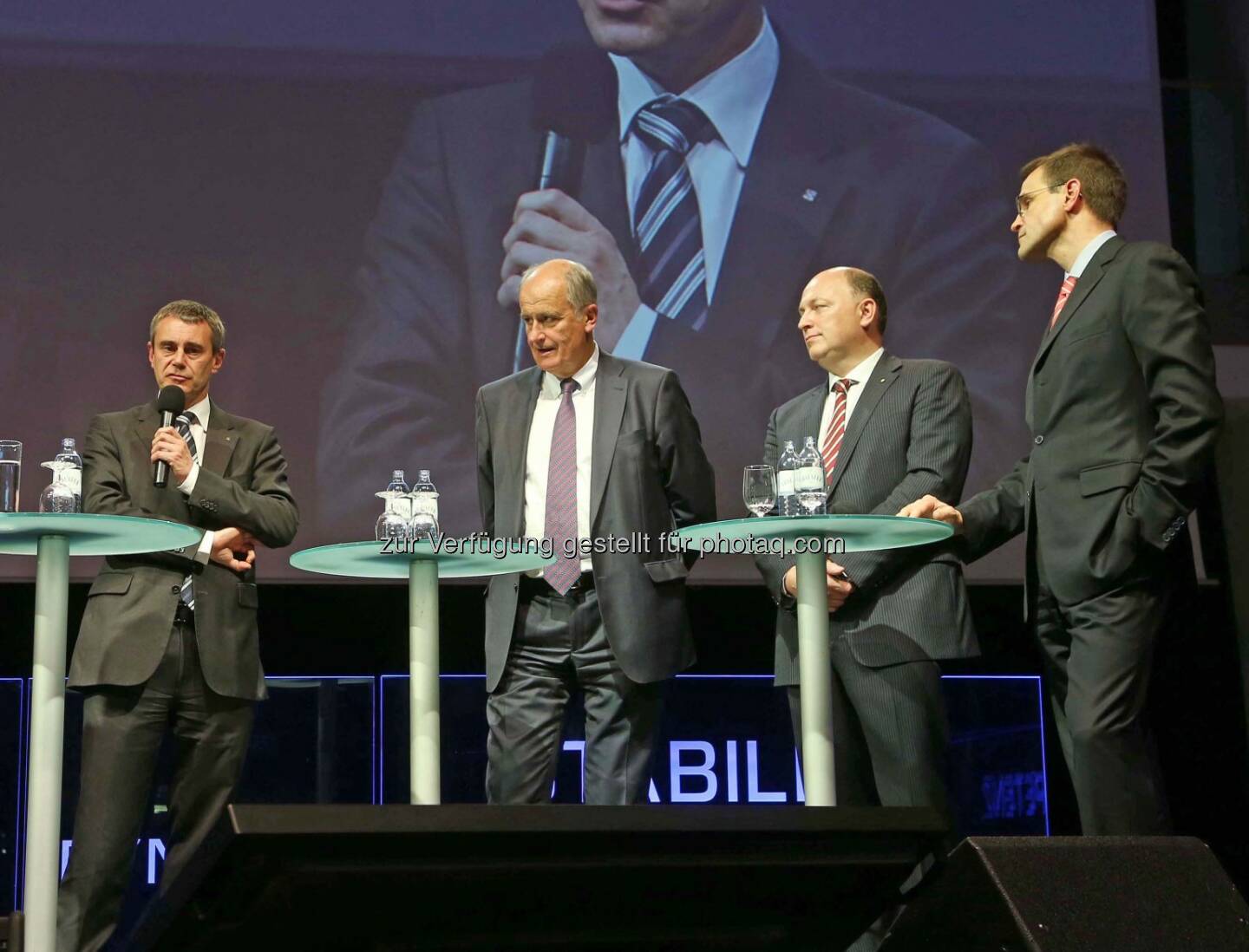 Heinrich Schaller (RLB OÖ), Karl Sevelda (RBI), Andreas Klauser (CNH Industrial), Alexander Lehmann (EBRD)