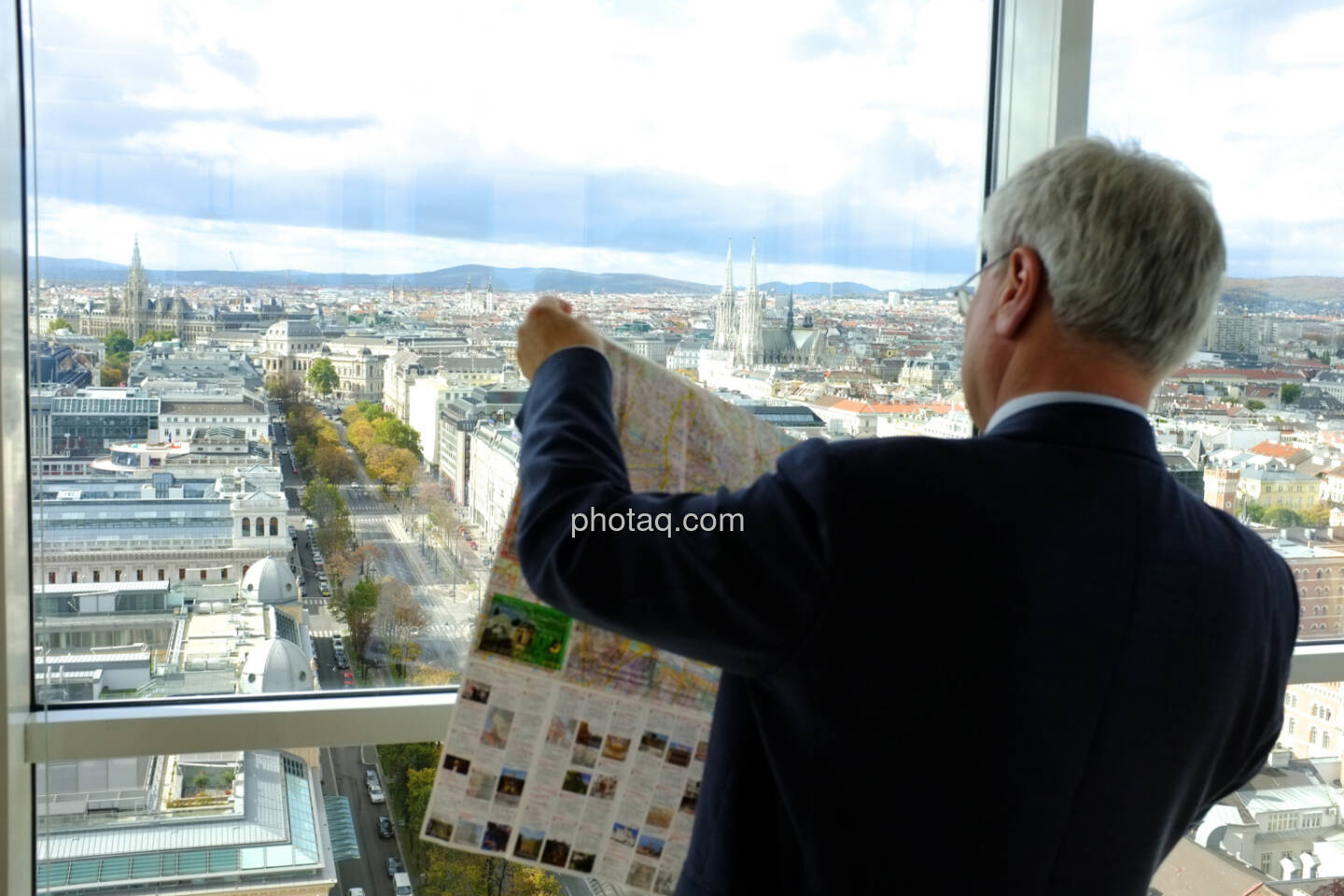 Wien, die Karte einer schönen Stadt