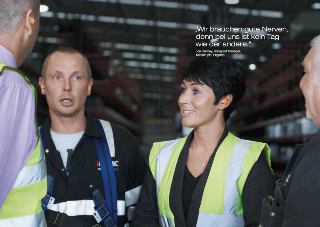 ￼Joe Gantley, Transport Manager, Metsec plc, England: „Wir brauchen gute Nerven, denn bei uns ist kein Tag wie der andere.“, © voestalpine (24.10.2013) 