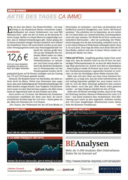 Börse Express-PDF neu: Aktie des Tages, © BE (24.10.2013) 