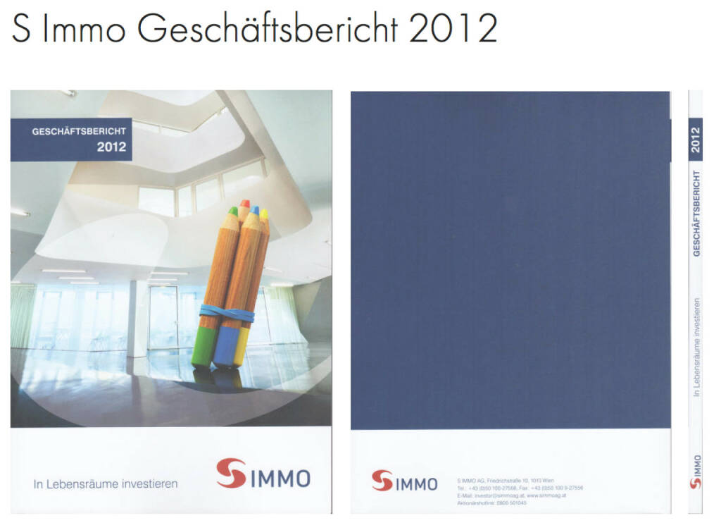 S Immo Geschäftsbericht 2012 http://josefchladek.com/companyreport/s_immo_geschaftsbericht_2012, © S Immo (25.10.2013) 