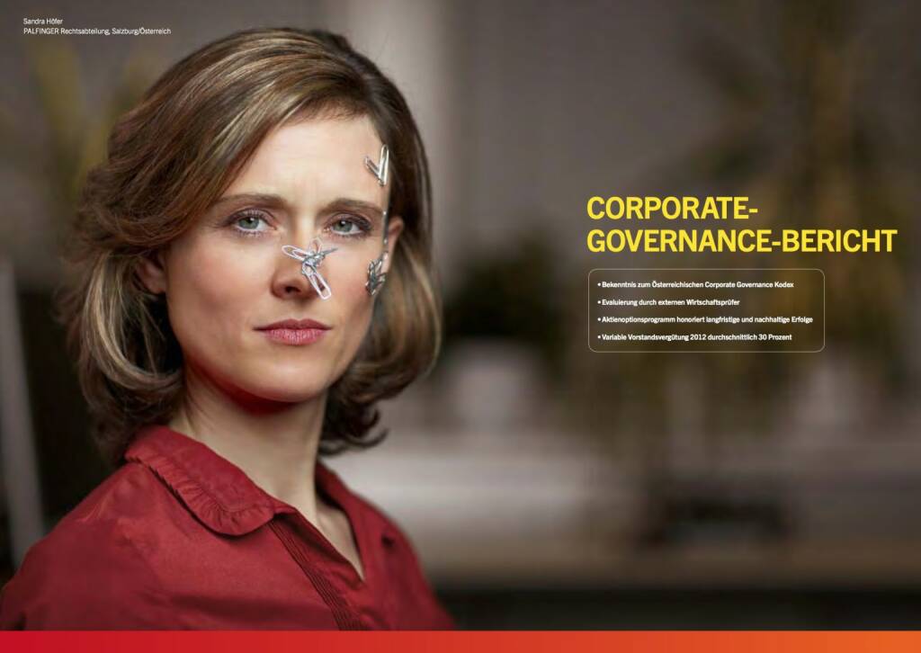 Sandra Höfer, Rechtsabteilung, Corporate Governance Bericht, © Palfinger (30.10.2013) 