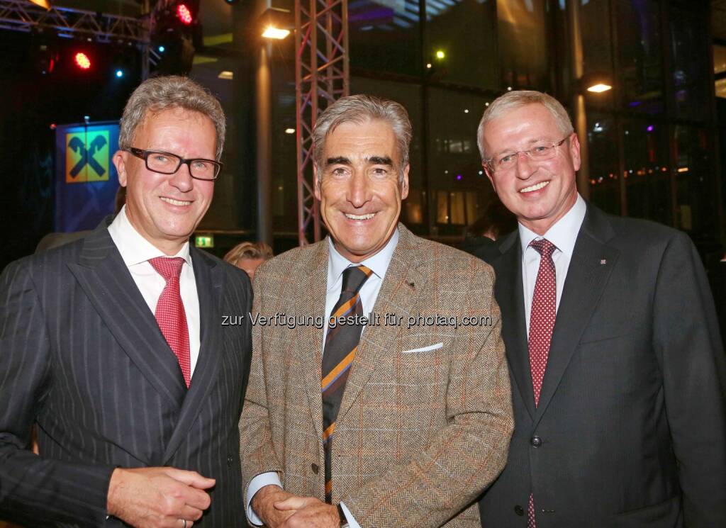 Klaus Dorninger (OÖ. Gas-Wärme), Johannes Hödlmayr (Fahrzeuglogistik-Unternehmer), Markus Vockenhuber (RLB OÖ) - (Bild: RLB OÖ/Strobl) (01.11.2013) 