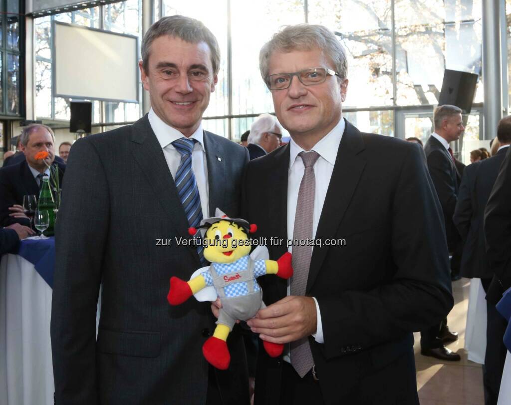 Heinrich Schaller (RLB OÖ), Klaus Luger (designierter Bürgermeister der Stadt Linz) - (Bild: RLB OÖ/Strobl) (01.11.2013) 