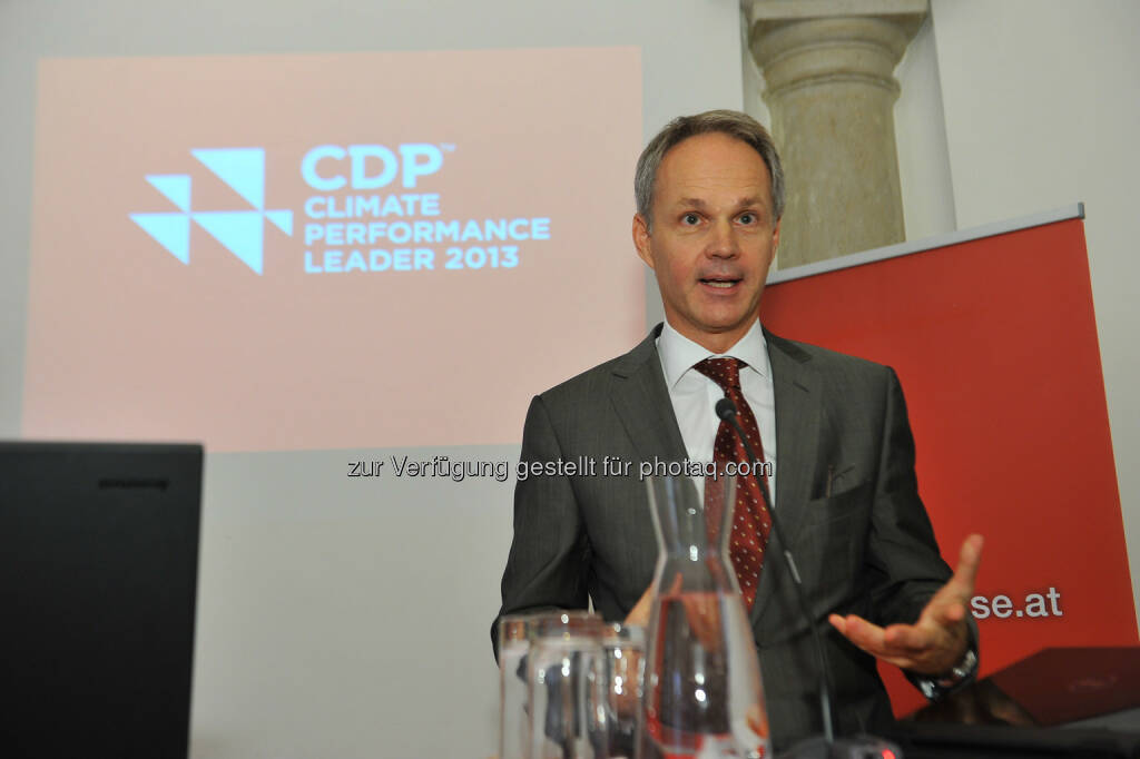Martin Grüll, RBI, CDP Österreich Jahreskonferenz 2013, © CDP, Fotograf: Philipp Hutter. (11.11.2013) 