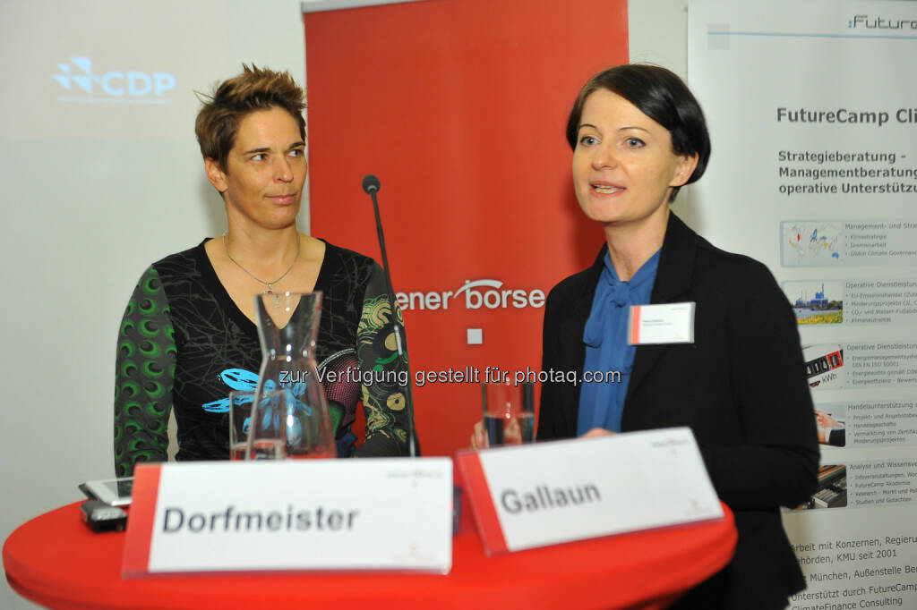 Michaela Dorfmeister, Petra Gallaun (Telekom Austria Group), © CDP, Fotograf: Philipp Hutter. (11.11.2013) 