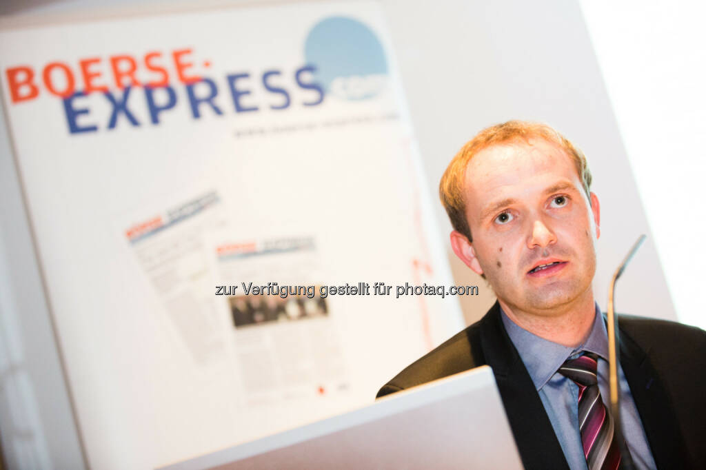 Hannes Haider (Investor Relations Agrana), © BE/Franz Reiterer (21.11.2013) 