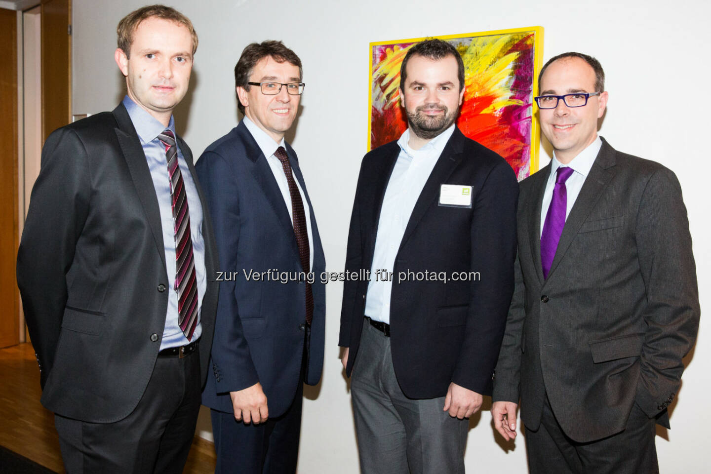 v.li.: Hannes Haider (Investor Relations Agrana), Harald Hagenauer (Investor Relations Österreichische Post AG), Stefan Greunz (Head of Business Development Wikifolio), Andreas Novotny (Wertpapierspezialist Wienwert)