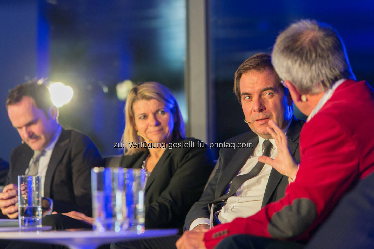 Franz Schellhorn, Leiter des neuen Thinktanks Agenda Austria, Barbara Potisk-Eibensteiner, CFO RHI AG, Rainer Nowak, Chefredakteur „Die Presse“, Stephan Schulmeister, Wifo