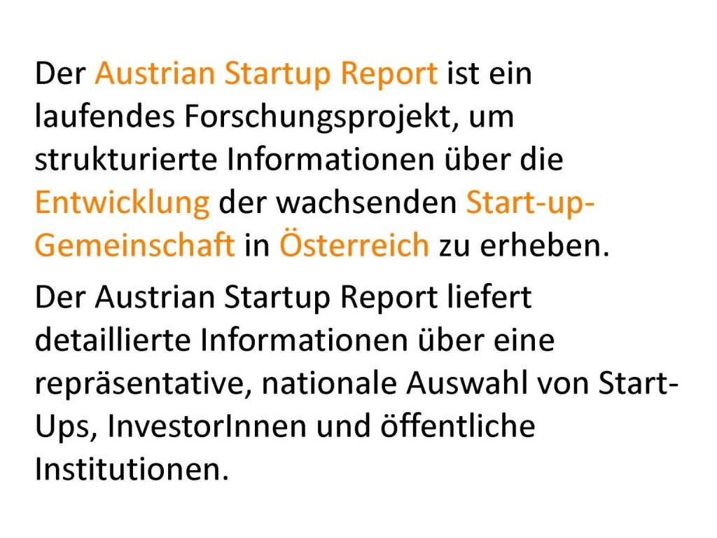 Austrian Startup Report 2013 - Motive, © mit freundlicher Genehmigung von Speed Invest (26.11.2013) 