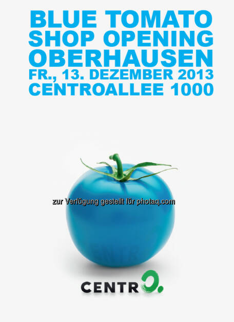 Blue Tomato, Plakat Oberhausen, © Blue Tomato (27.11.2013) 