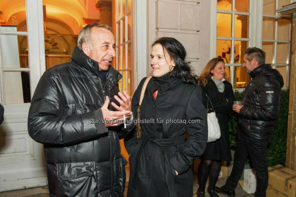 Randolf Fochler (RHI), Bettina Schragl (Immofinanz), © Wiener Börse AG (29.11.2013) 