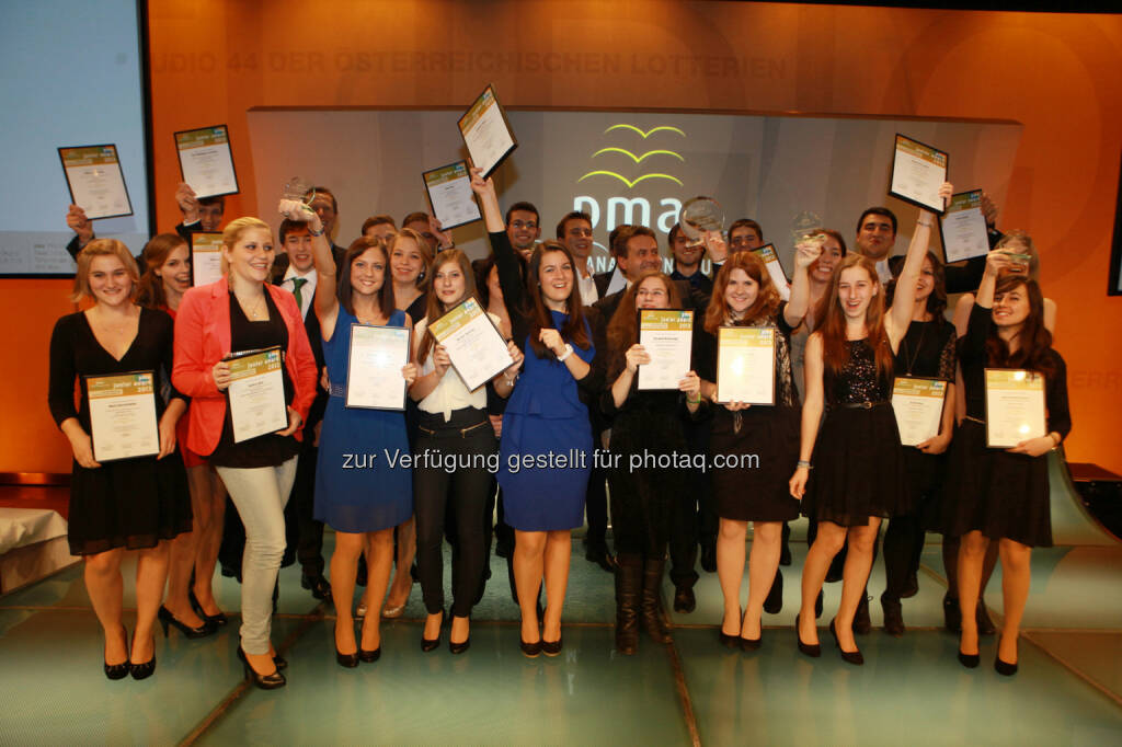 Jubel und Freude bei den Nominierten, bei den Finalisten, bei den Preisträgern und natürlich ganz besonders bei den Siegern der pma awards 2013 (Bild: pma/Elke Mayr) (02.12.2013) 