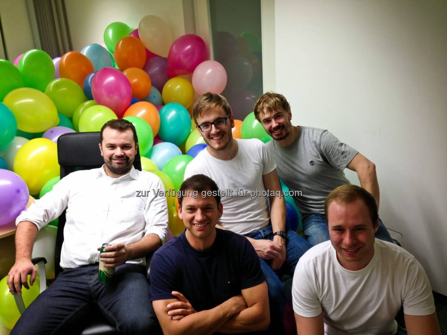 Stefan Greunz, Thomas Hapala, Robert Wanner, Florian Hiller und Marco Bareis