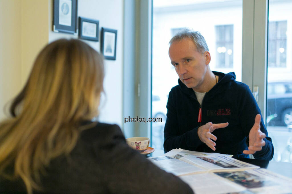 Elisabeth Oberndorfer (Digitalista), Christian Drastil, © finanzmarktfoto.at/Martina Draper (20.12.2013) 