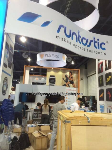 Runtastic auf der CES 2014 in Las Vegas, © Runtastic (07.01.2014) 