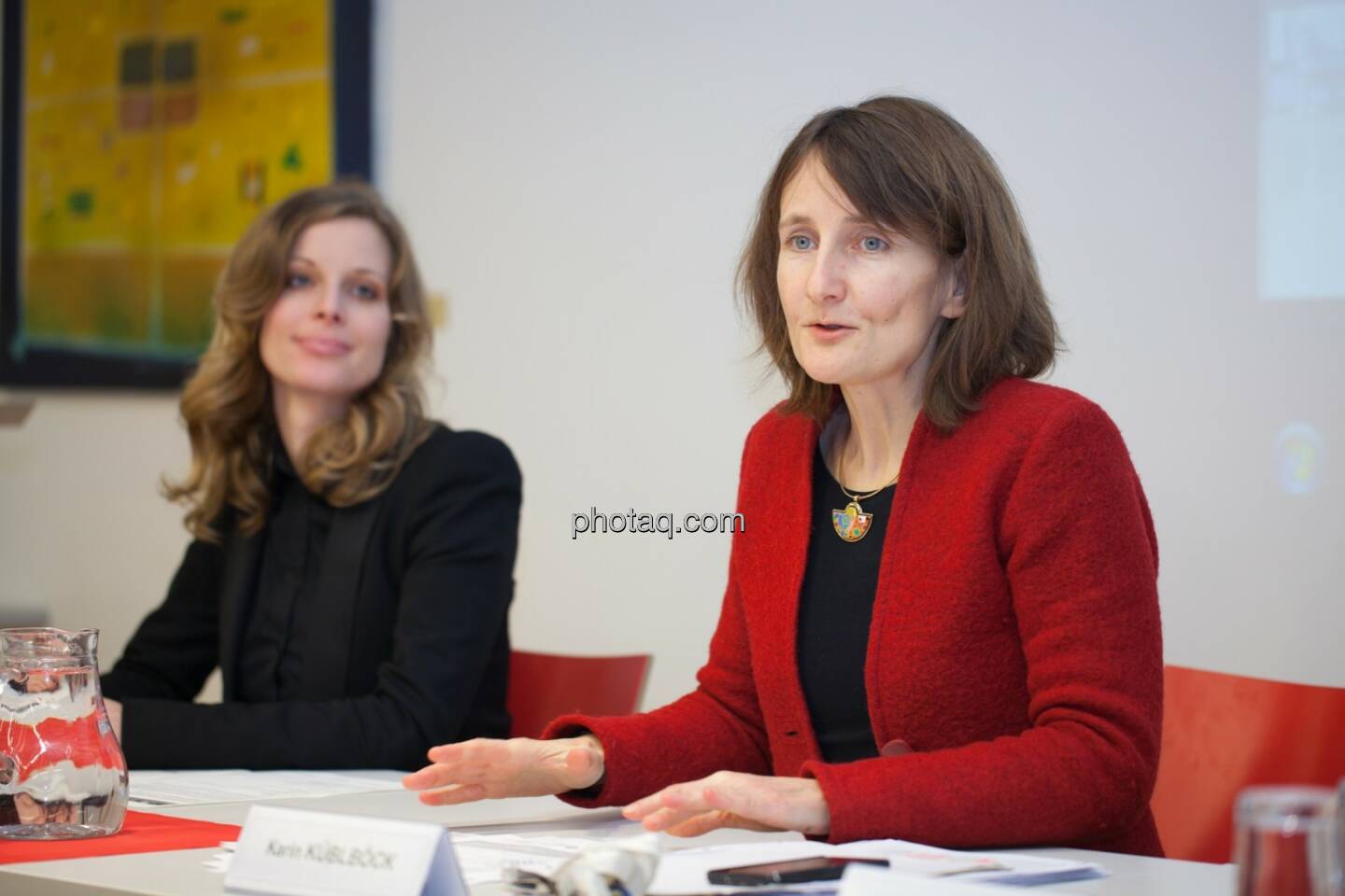 Miriam Broucek (FMA), Karin Küblböck (Attac)