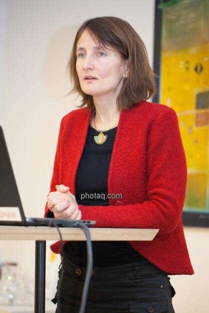 Karin Küblböck (Attac), © finanzmarktfoto.at/Michaela Mejta (08.01.2014) 