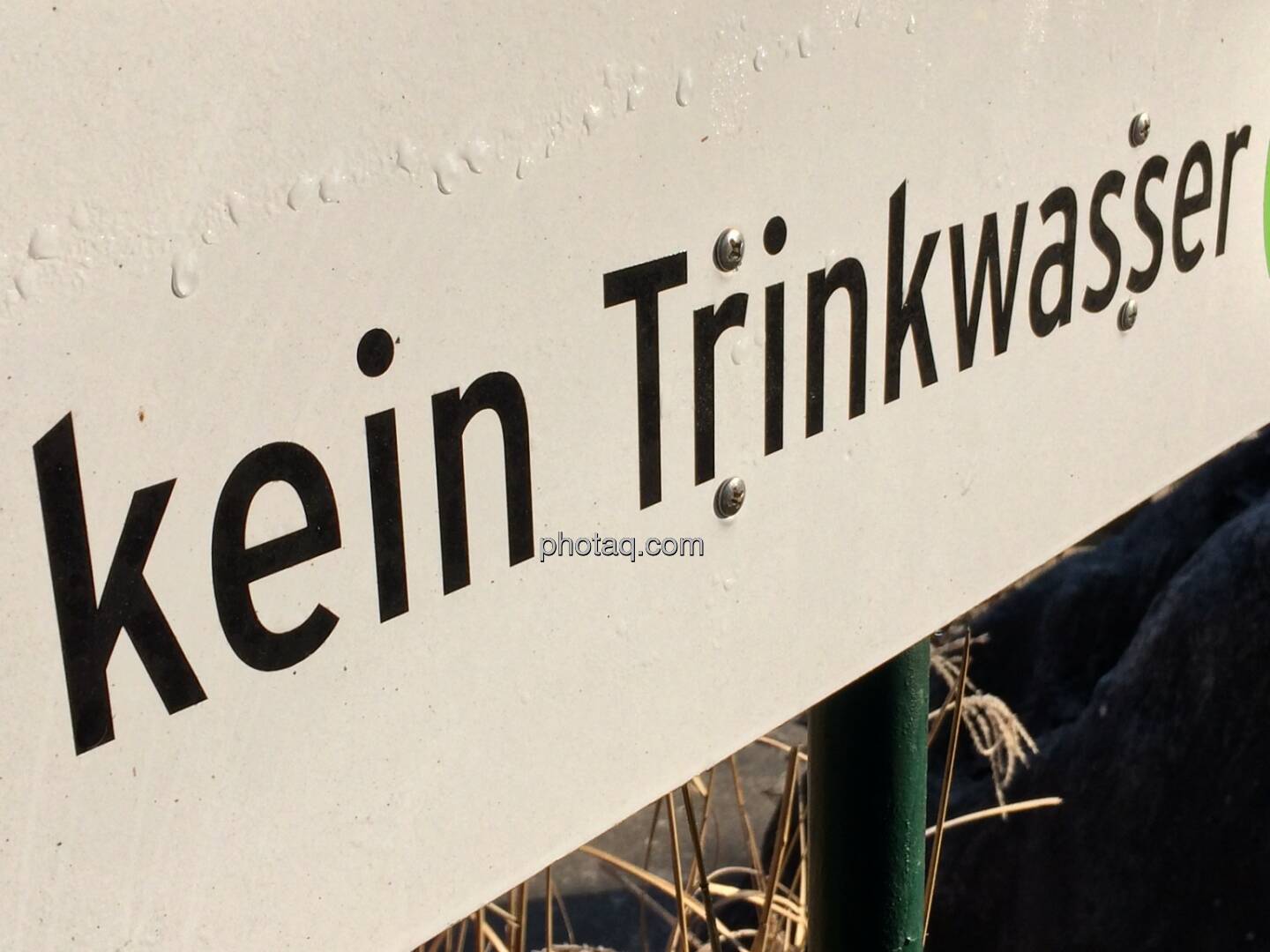 kein Trinkwasser