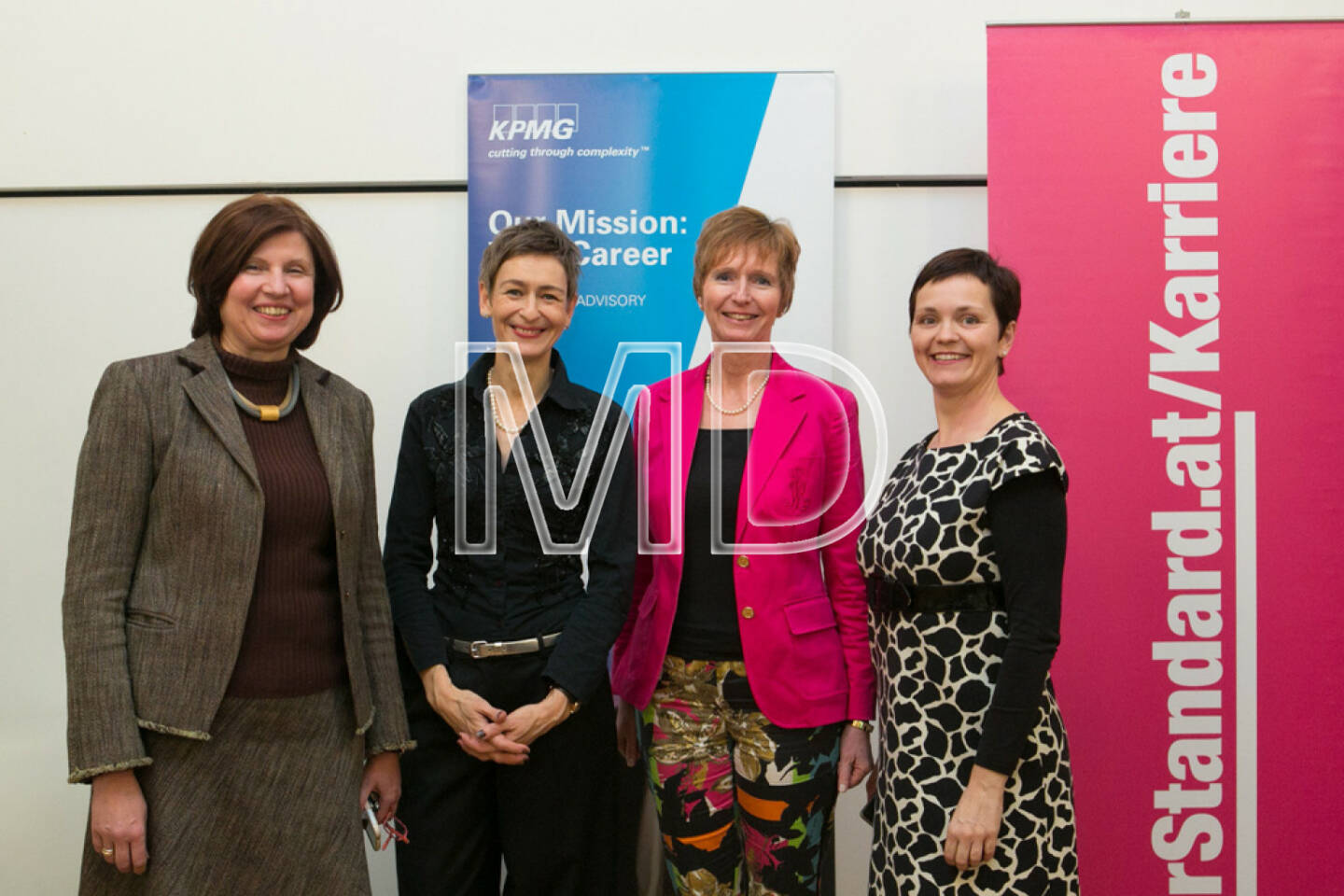 Elisabeth Vogl-Pillhofer, GF ARS Akademie für Recht, Steuern und Wirtschaft, Sandra Majewski, 
CEO no.sugar marketing, pr, Ursula Vogler, Leiterin Human Resources KPMG Alpen-Treuhand AG, Cornelia Dankl, Bonus Vorsorgekasse AG und Obfrau HR Circle