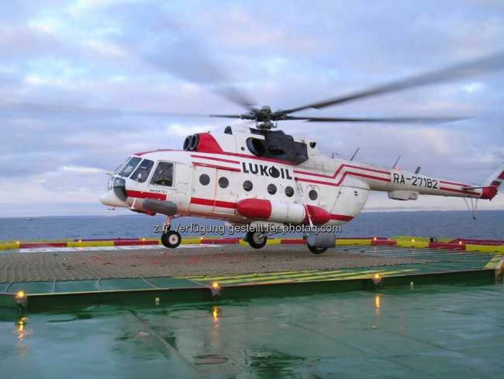 Hubschrauber, Lukoil, © Lukoil (Homepage) (22.01.2014) 