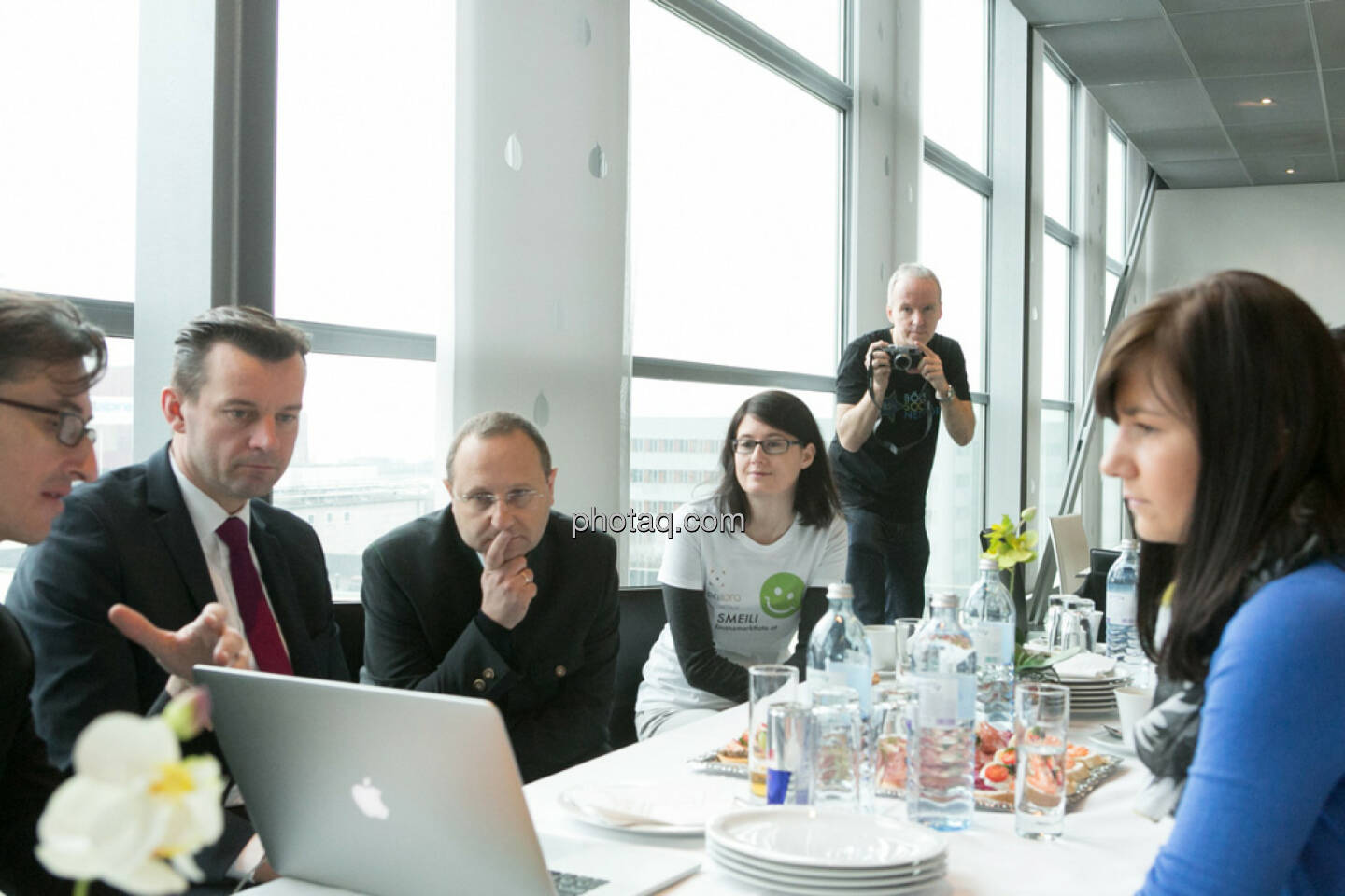 Josef Chladek, Gerhard Kürner (voestalpine), Paul Rettenbacher (THI), Susanne Trhal (Team sisu), Christian Drastil, Stephanie Bauer (voestalpine)