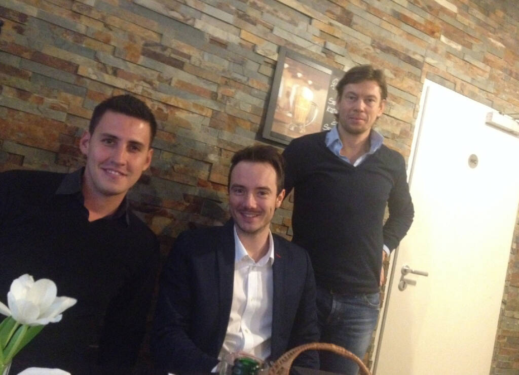 Mit Carlos Gomez, Julian Wiehl und Thomas Polak im Vangardist-Talk bei der Motiwirtin in Wien 9 (25.01.2014) 