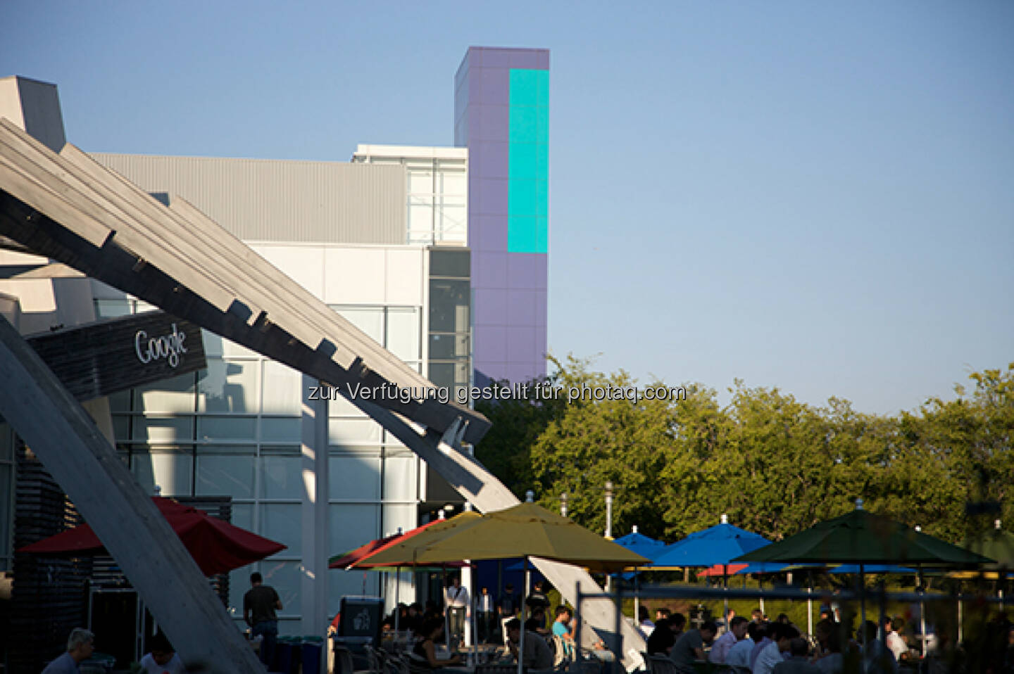 Hauptsitz Google in Mountain View, Aussenbestuhlung