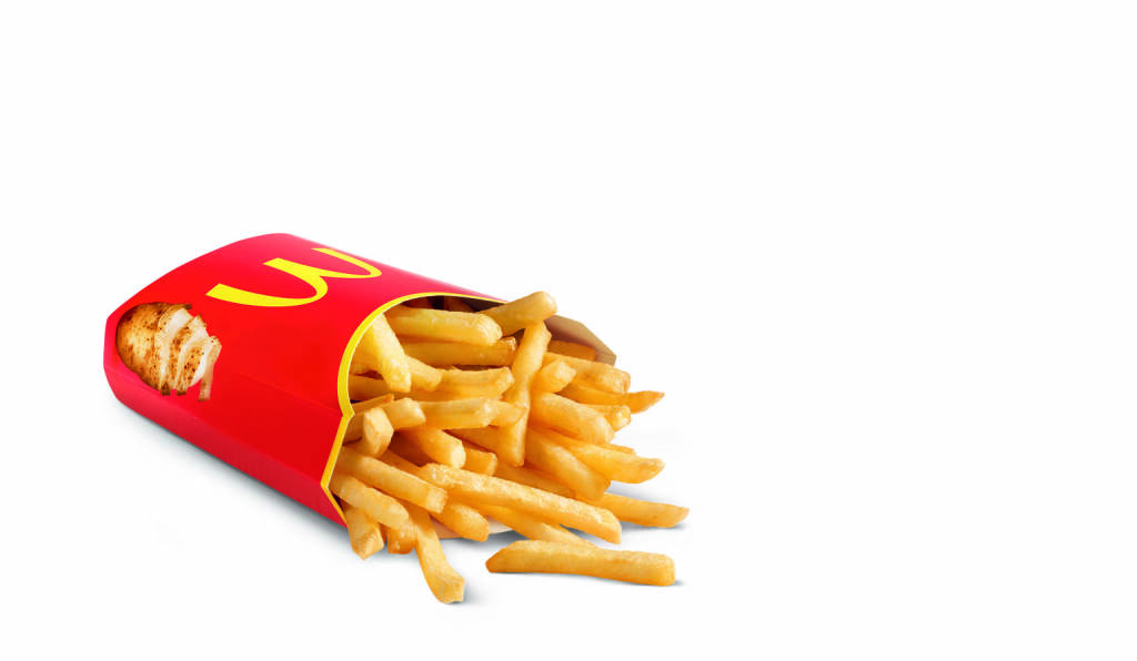 Pommes Frites, mittel, McDonald's, © McDonald's (Homepage) (26.01.2014) 