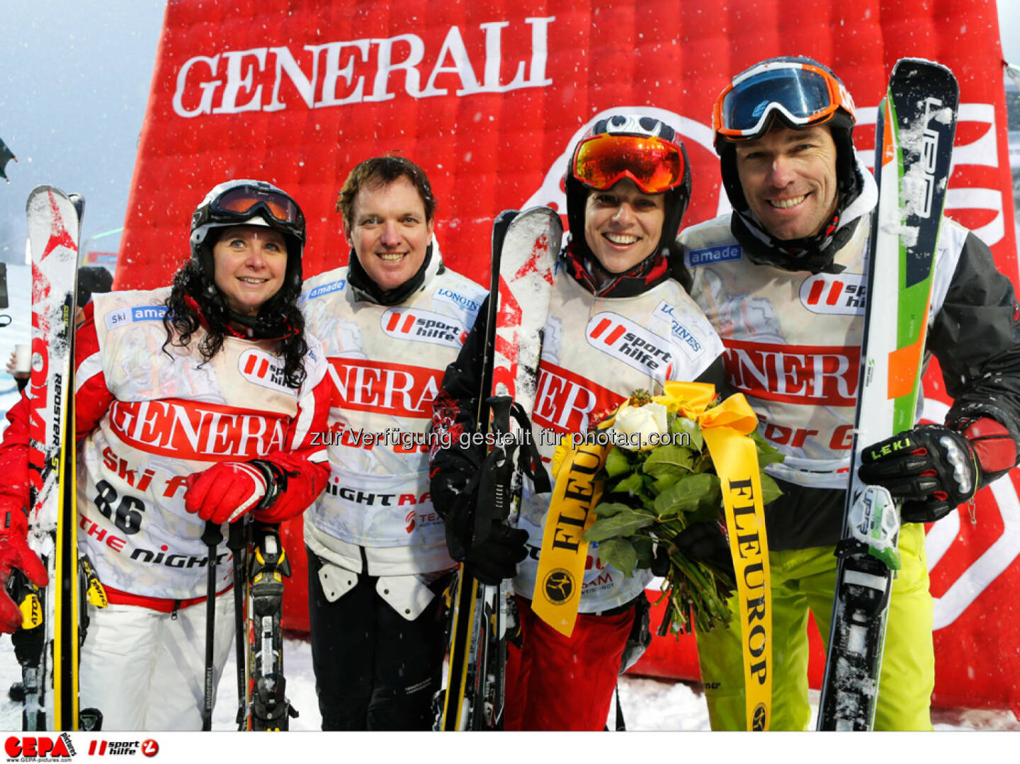 Sporthilfe Charity Race. Bild zeigt Daniela Christandl, Harald Christandl, Vera Russwurm und Herbert Albrecht.
Foto: GEPA pictures/ Wolfgang Grebien