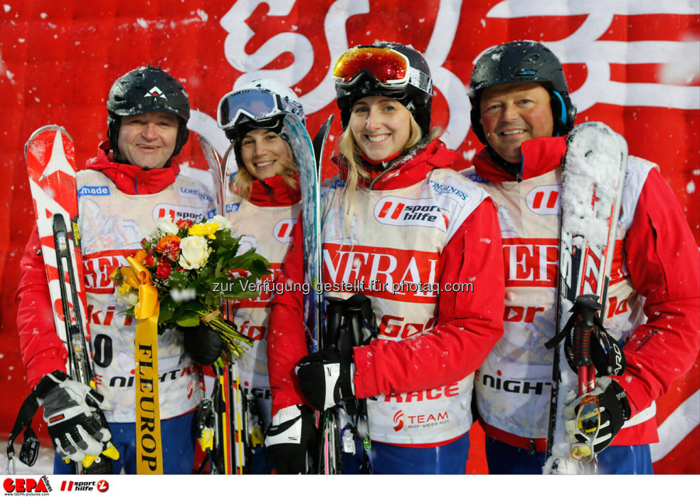 Sporthilfe Charity Race. Bild zeigt Christoph Baumann, Simone Gruber-Hofer, Marietta Weissofner und Wolfgang Hettegger (Team Ski amade). Foto: GEPA pictures/ Wolfgang Grebien