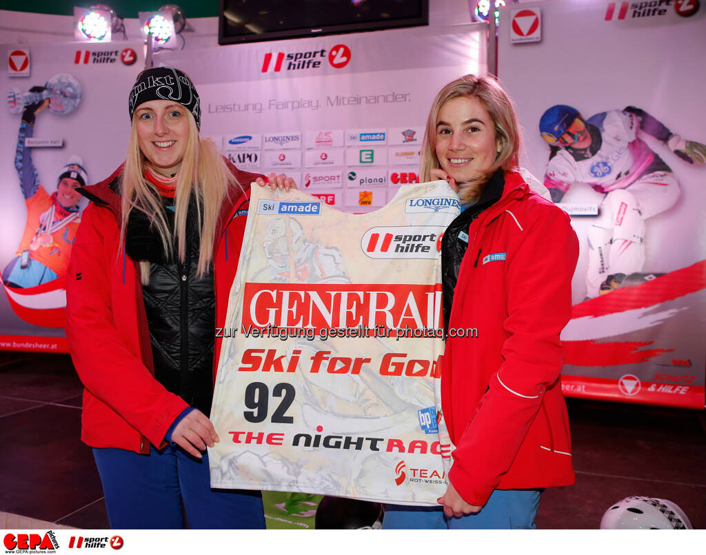 Sporthilfe Charity Race. Bild zeigt Marietta Weissofner und Simone Gruber-Hofer. Foto: GEPA pictures/ Wolfgang Grebien, © GEPA/Sporthilfe (27.01.2014) 