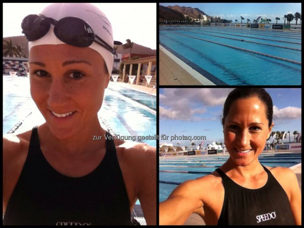 in Spanien, Schwimmen (02.02.2014) 