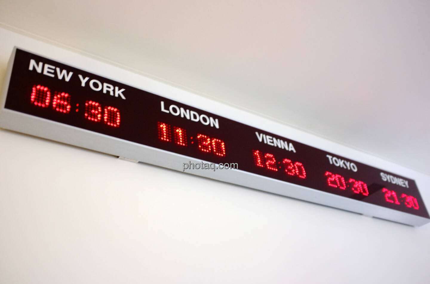 Uhren, Börsetime: New York, London, Vienna, Tokyo, Sydney
