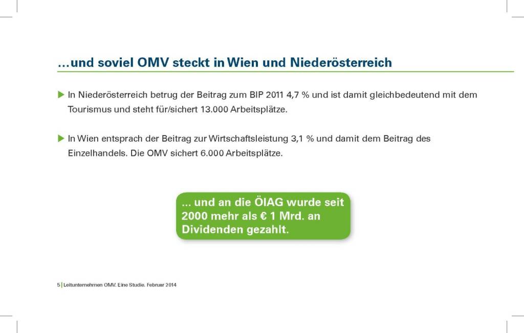 ...und soviel OMV steckt in Wien und Niederösterreich (05.02.2014) 