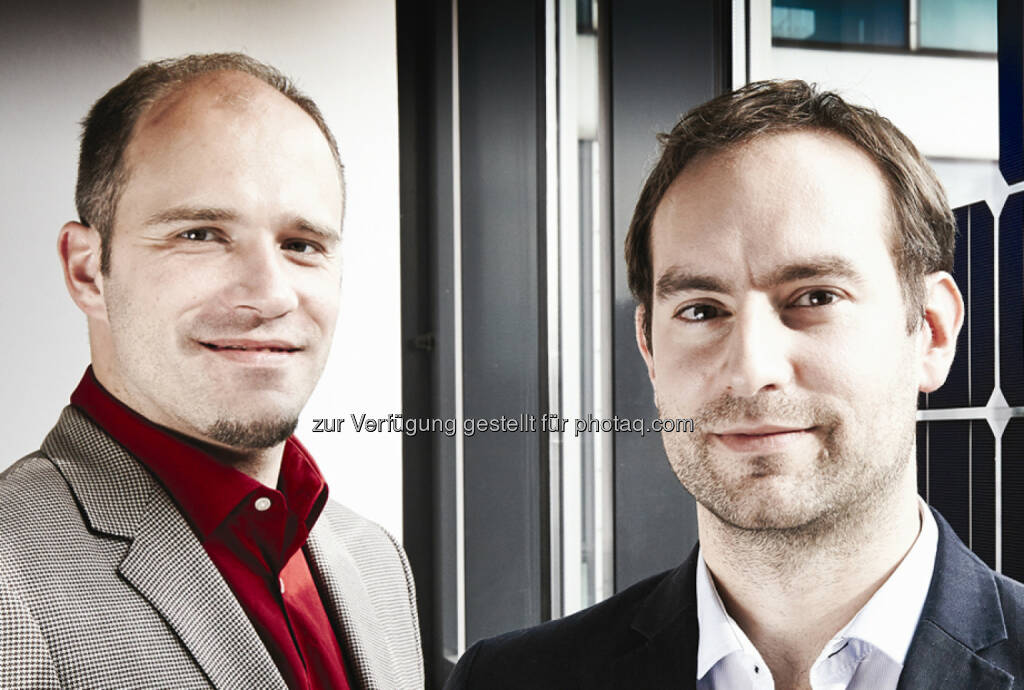 Quantum Voltaics Gründer Gernot Pleninger, Thomas Lederer: Quantum Voltaics entwickelte eine Nanobeschichtung, die den Wirkungsgrad von Photovoltaikmodulen um bis zu 30% erhöht und die Herstellungskosten deutlich verringert. Mit der Crowdinvesting Plattform Green Rocket plant das Unternehmen seine Technologie weiterzuentwickeln und das Produkt möglichst schnell in den Markt zu bringen., © Aussendung (07.02.2014) 