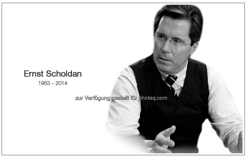 Trauer um Ernst Scholdan (c) Einstiegsseite www.scholdan.com (08.02.2014) 