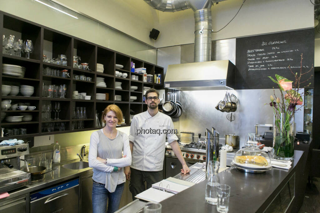 Isabelle Berger-Frantzen, Werner Tschiedel im Cotè Sud, © finanzmarktfoto.at/Martina Draper in <a href=