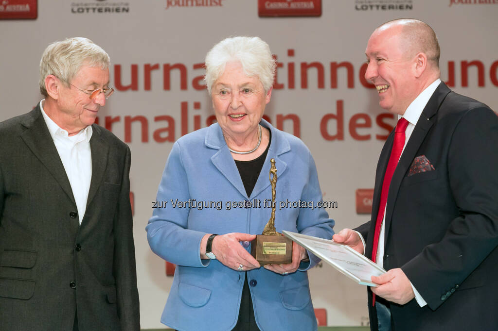 Barbara Coudenhove-Kalergi, Georg Taitl (“Der Österreichische Journalist”), © Der österreichische Journalist/APA-Fotoservice/Schedl (13.02.2014) 